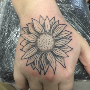 Sunflower, black and grey 