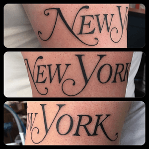 #newyork #lettering #newyorkmag #tattoosbyrodrigocanteras #lovehatenewyork 