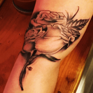 Boutonnière done by Paul Pearson and tried and true tattoo in smyrna tn
