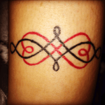Morase knot I got with my adoptive mom and my biological mom #adoption #adopted #biological #family #knots #heart #love #love