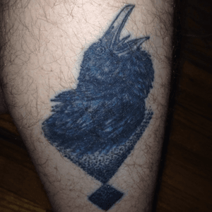 My second tatoo, a semi-matching piece to my partner of 6 years. #raven #mnartists 