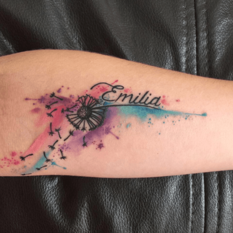 15 Cute Dandelion Tattoos