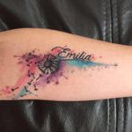 New tattoo #watercolor #dandelion #tattoo @Italiaink 