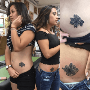 Hip tattoo best friend tattoos flower tattoos