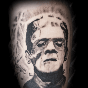 #FrankensteinTattoo #BlackAndGreyTattoo #BlackAndGreyPortrait #Portrait #PortraitTattoo #FrankensteinsMonster 
