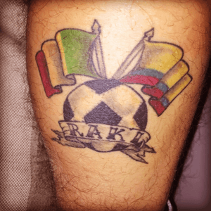 #my#tattoos#flag#italy#colombia#origins#football#calcio#letter#family 