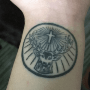 Jäger tattoo in the memory of my late Uncle, who sadly passed away from cancer. The drink that will always be something that we remember him by. #jägermeister #fuckcancer #wristtattoo #mypersonalfavourite