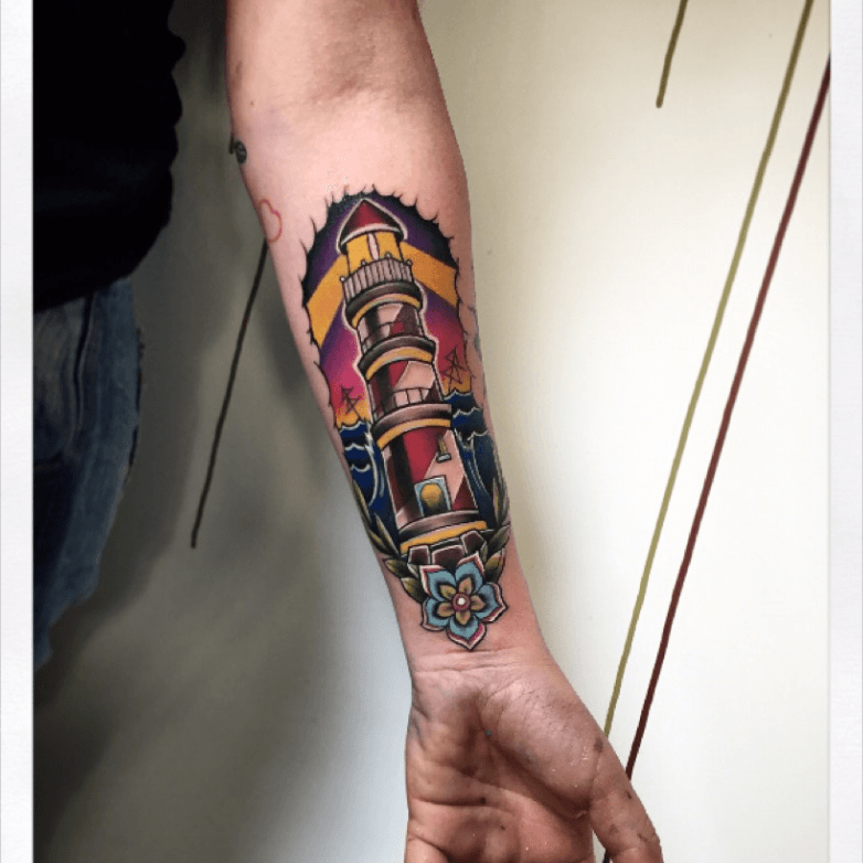 10 Best American Traditional Lighthouse Tattoo IdeasCollected By Daily Hind  News  Daily Hind News