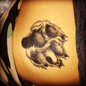 Got my dog's paw print. Hes been my best friend for the last 10 years (: #puppy #dog #paw #pawprint #bestfriend #unique 