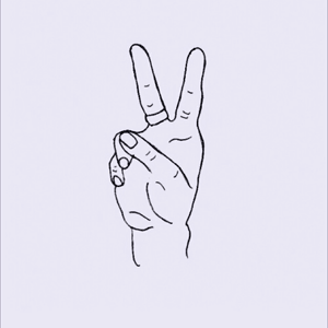 The photo is not mine #hand #tattoo #minimal #peace #doodle #love #simple #cute #little 