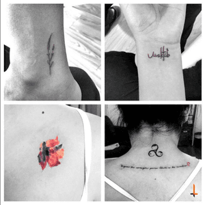 Nº203-204 #tattoo #tattoos #ink #littletattoo #littletattoos #lavander #maktub #flower #watercolor #eternalink #triskele #triskelion #bylazlodasilva