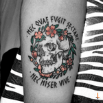 Nº256 #tattoo #ink #inked #drawing #sketch #skull #skulltattoo #wreath #wreathtattoo #floral #flowers #latin #color #eternalink #bylazlodasilva
