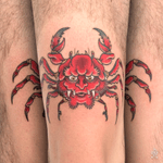 iditch@hotmail.fr #iditch #tattoo #heikegani #japanese #crab #legtattoo #traditionaltattoo #flash #walkin 