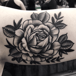 #blackwork #rose #flower #tattoo #tattoooftheday 