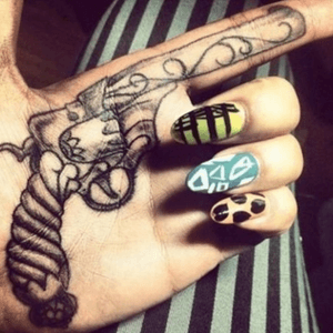 HandGun tattoo #gun 