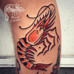 #riquecorner #shrimp #animal #tattooartist #traditional #inspiration #tattoooftheday 