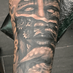 Custom biomechanical sleeve done by TattooKev from bad habits tattoo studio