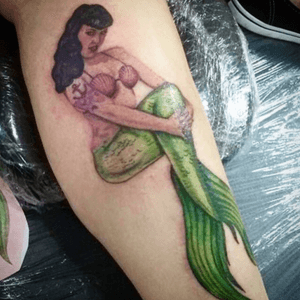 Love Bettie Paige, love mermaids! My Bettie was tattooed by Dom Drake at All Electric Tattoo Company in Highcliffe, UK