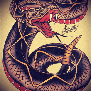 Old school snak drawing #tattoo #desing #snake 