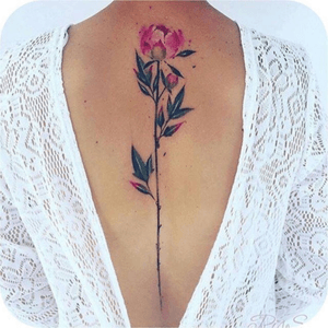 I love this, so simple and beautiful #flower #tattoo #watercolour #pretty 