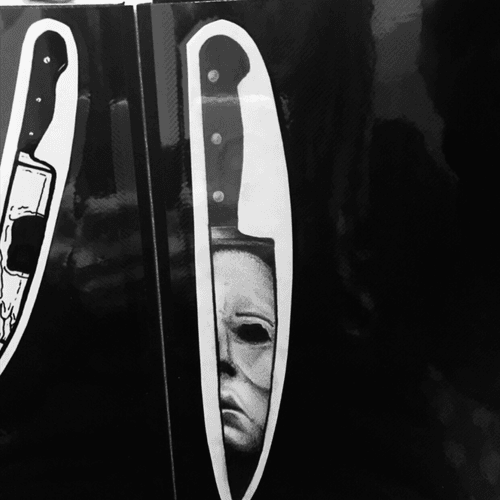 Michael Myers knife. #halloween #michaelmyers #horror #horrortattoo #tattoodesign #blackwork #knife 