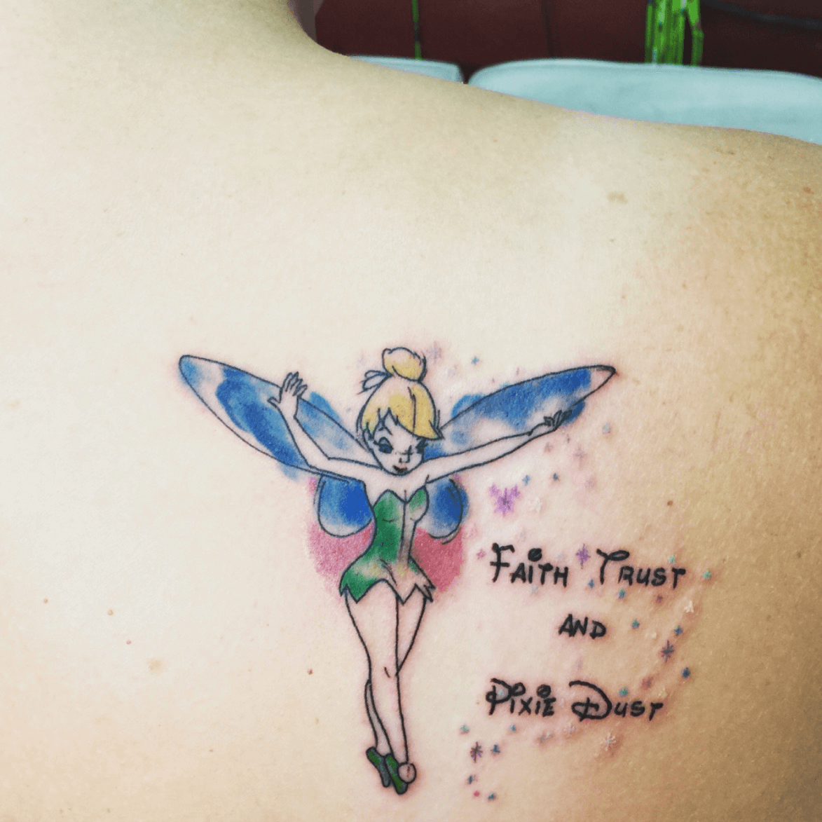 Disney Peter Pan Tinker Bell Faith Trust Pixie Dust Tattoo Poster by Rion  Lini  Fine Art America