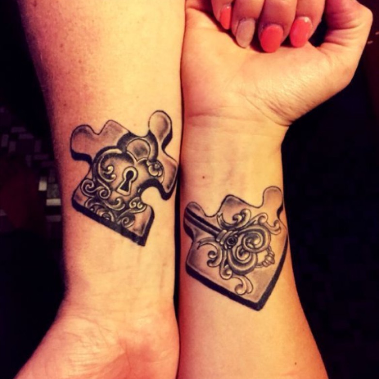 Cute matching couple tattoos to help you declare your love