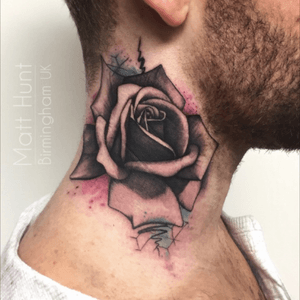 Rose on neck