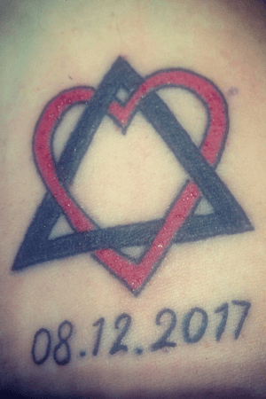 New ink to mark a very special day! #adoption #love #symbol #heart #black #date 
