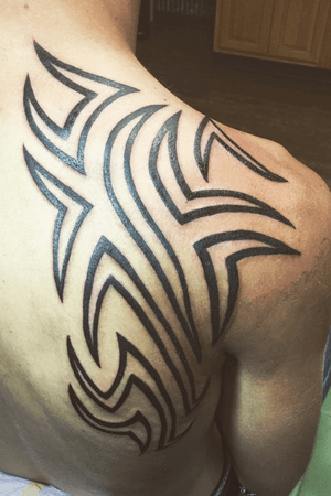 Got my first ink on my 18th birthday. Tribal on my right shloulder. 