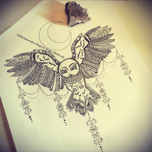 #owl #blackandgrey Hopeful design