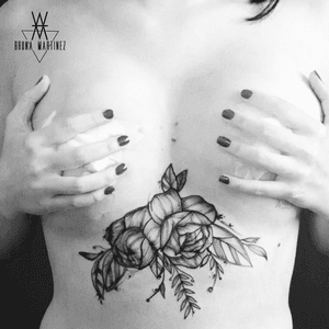 Black Flowers. #tattoo #tattoo2me #blackwork #sketch #flower #cwbtattoo