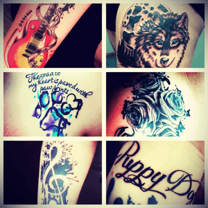 Collaboration of my tattoos. #tattoos #lovethem #likepotatochips #inked 
