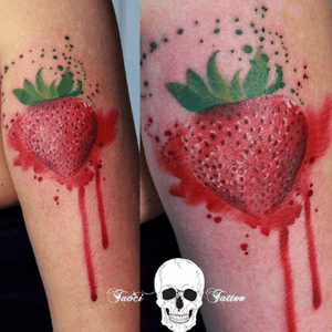 #strawberry #watercolor #SimonaBlanar @SimonaBlana #welove 
