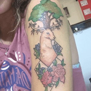 My design on a person! (I did not apply the tattoo, i only drew it) #naturetattoo 