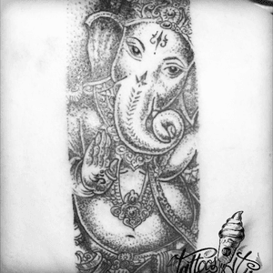 ✨Ganesha✨Dotwork♠️⚡️#tattoobyitim #ganeshatattoo #tattoolife #dotwork #dotworktattoo #blackink #bkktattoo #tattoothailand