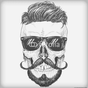 #skull #hipster #hipstertattoo #skull2016 