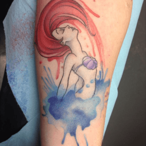 #mermaid #watercolor #color #shells #megandreamtattoo 