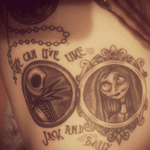 #jackandsally #tattooshack #nightmarebeforechristmas 
