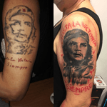 Cover up restailing #tattoo #coveruptattoo #realistic #trashpolkatattoo #cheguevara #Tattoodo 