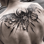 #angel #wings #female #black #sketch by #ineepine @ineepine