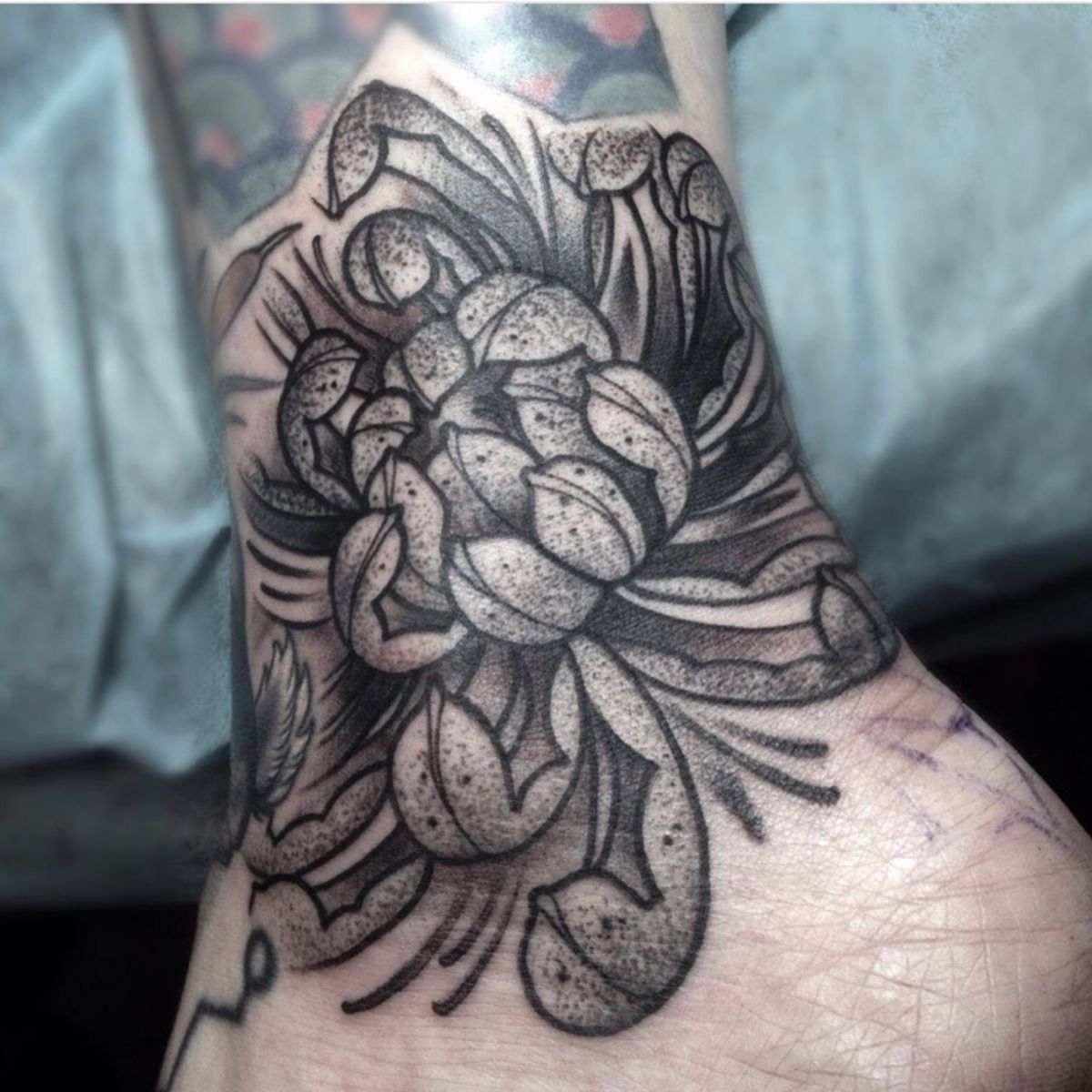 Tattoo uploaded by Valerie H • Chrysanthamum by Nico Roussin bad