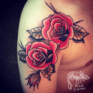 #rose #riquecorner #oldschool #oldschooltattoo #traditional #traditionaltattoo #tattooartist 