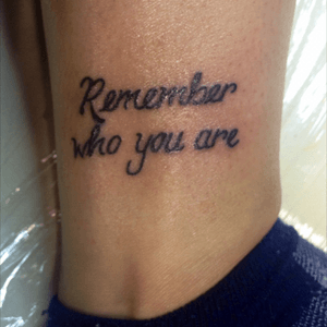 Tattoo I got to remember my best friend who passed away, this is a quote from her favorite movie The Lion King. 