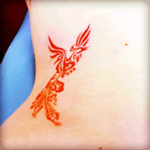 My first tattoo! A phoenix on my back to cellebrate finishing my nursing degree! 
