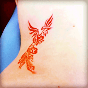 My first tattoo! A phoenix on my back to cellebrate finishing my nursing degree! 