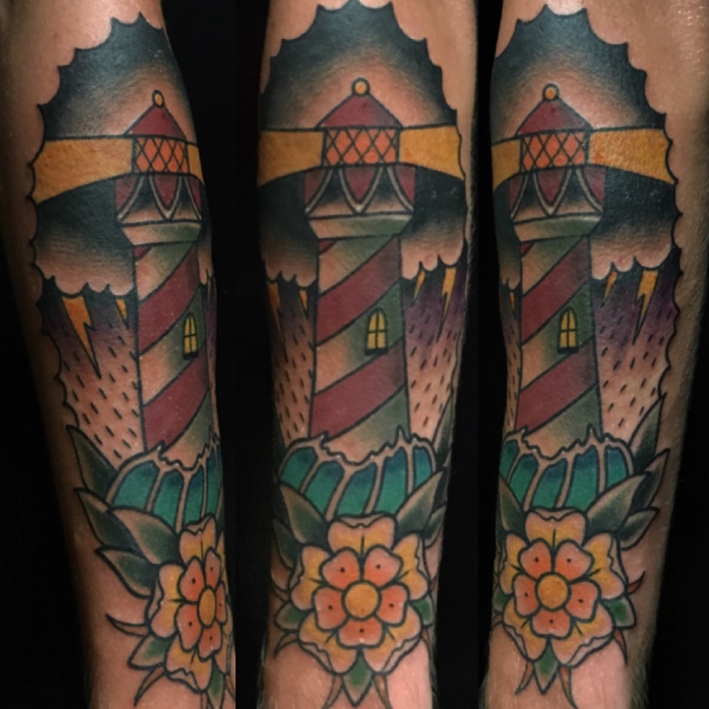 Tattoo Uploaded By Dylan Keiser Lighthouse Action Tattoodo