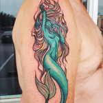 This was the pic i had planned on doing if i did my sleeve. Crazy #mermaid #ocean #water #color 