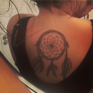 First ever tattoo at the age of 16. Always had an obsession with dream catchers so thought i'd carry one with me forever. #dreamcatcher #obsession 