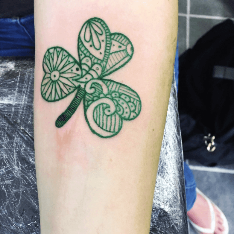 Clover tattoos, Shamrock tattoos, Irish tattoos